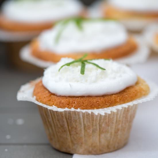 Gluten Free Coconut Lime Cupcakes