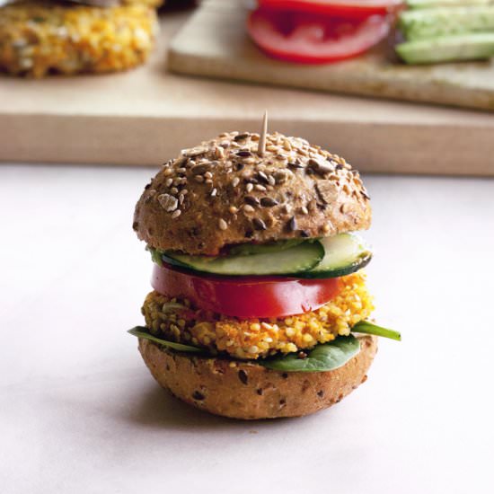 Carrot and Millet Burgers