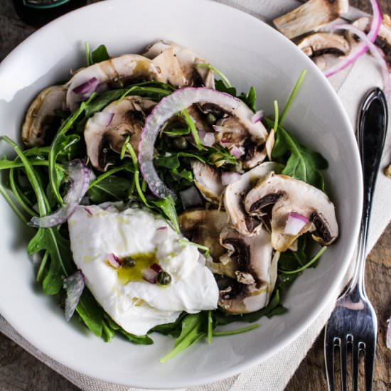 Truffled Arugula Salad with Burrata