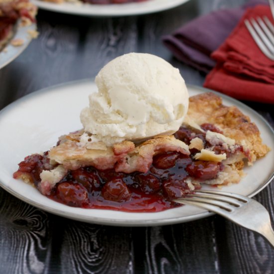 Cherry Pinot Noir Pie