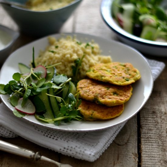 Asparagus Pea Fritters