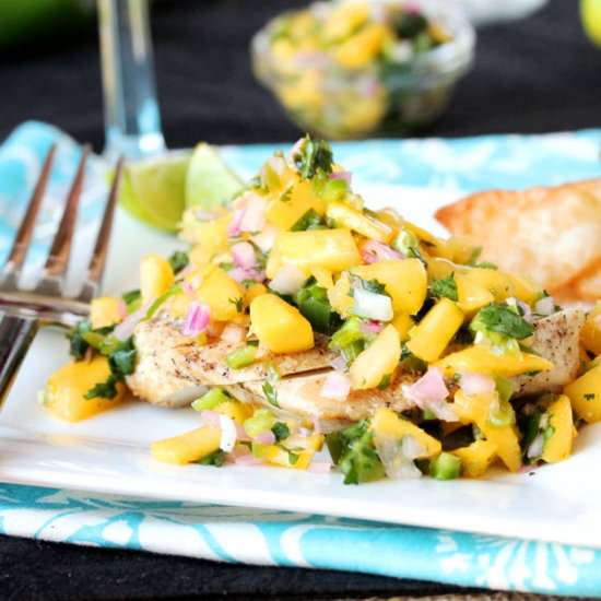 Grilled Chicken with Mango Salsa