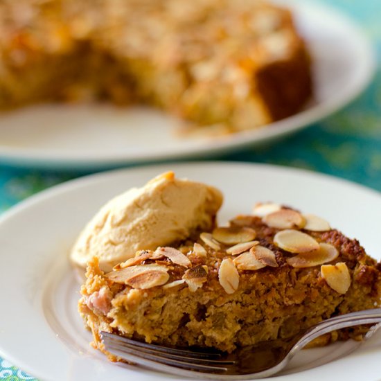 Almond Rhubarb Cake