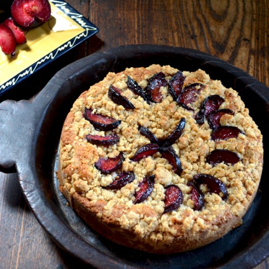 Plum Crumble Cake