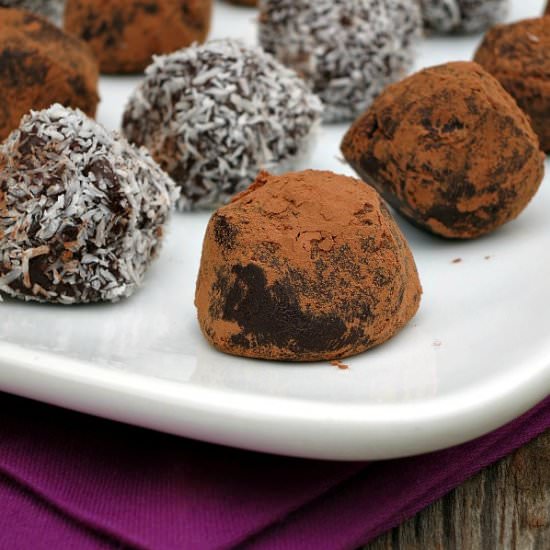 Pinot Noir Dark Chocolate Truffles