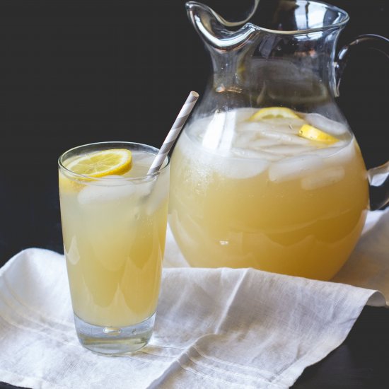 Ginger + Honey Sparkling Lemonade