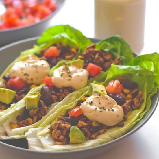 Vegan Taco Lettuce Wraps