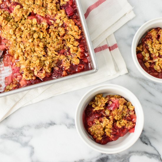 Strawberry Rhubarb Crisp