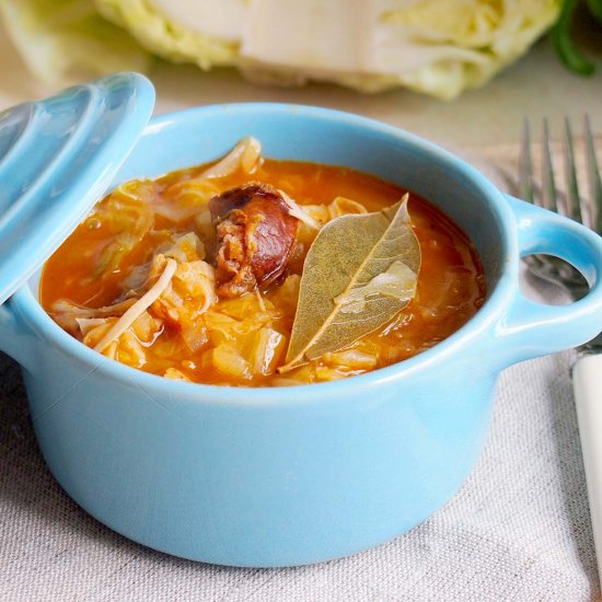 Young cabbage hunter’s stew