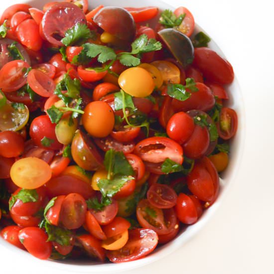 Cherry Tomato Mexican Bruschetta