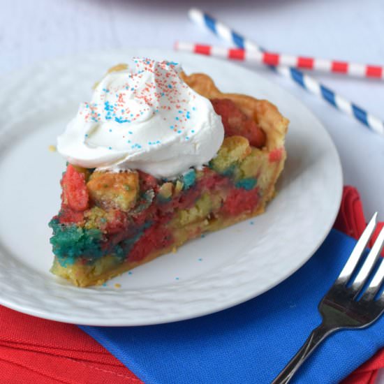 Firework Sugar Cookie Pie