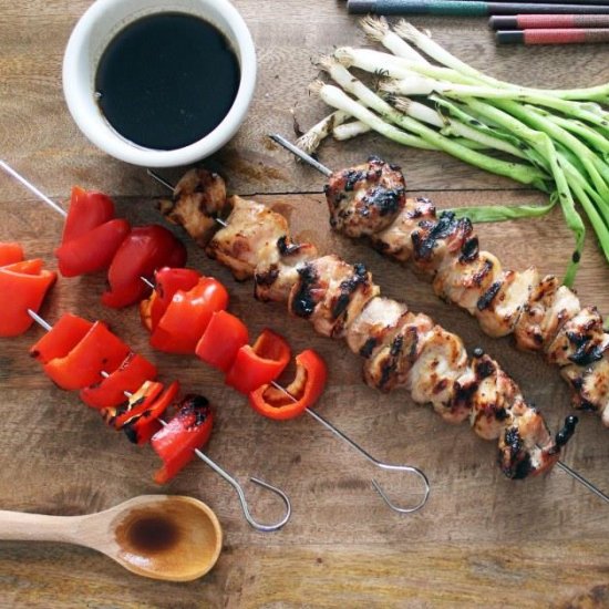 Japanese Chicken Skewers {yakitori}