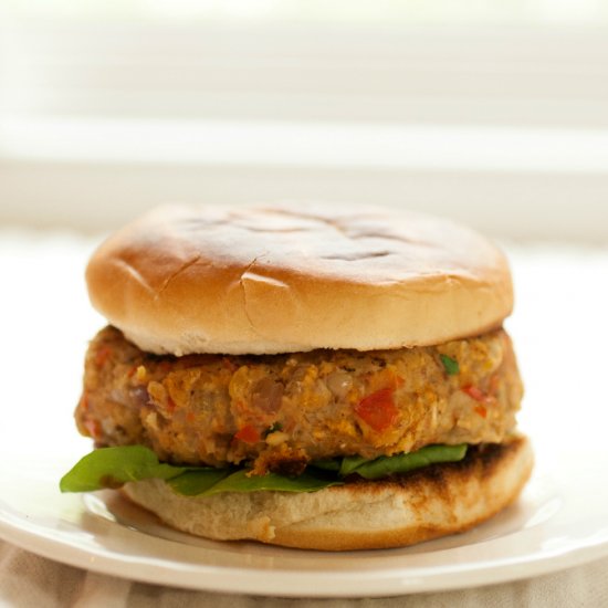 SWEET POTATO & CHICKPEA BURGERS