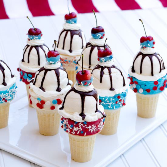 4th of July Ice Cream Cones