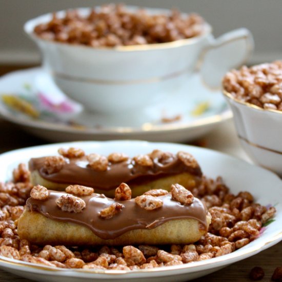 Mini Coco Pop Chocolate Eclairs