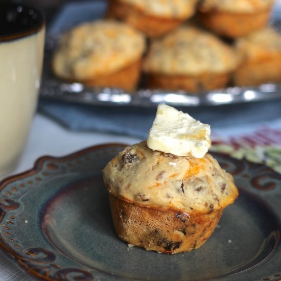 Grab & Go Sausage & Cheese Muffins