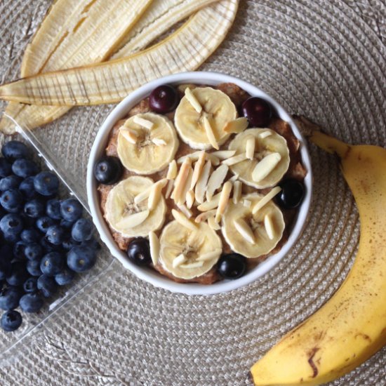 Lemon, Blueberry and Banana Oatmeal