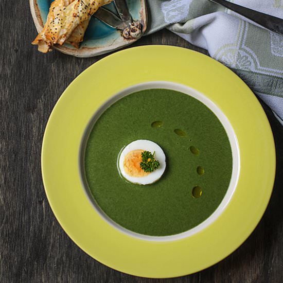 Hungarian Cream of Spinach Soup