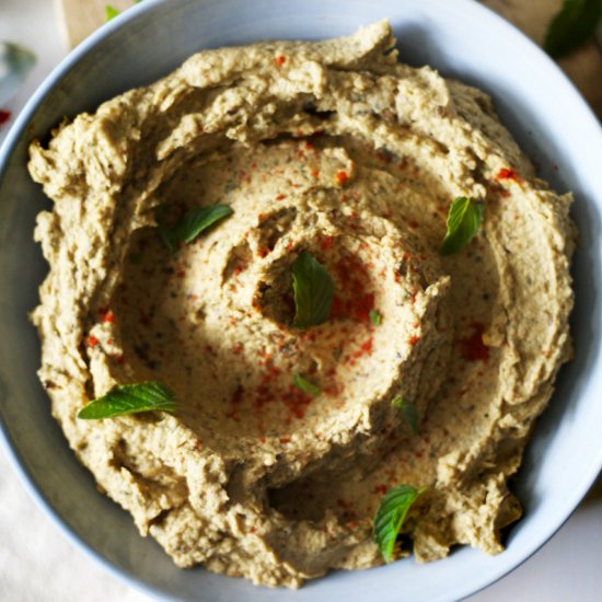 Smoky Grilled Eggplant Hummus