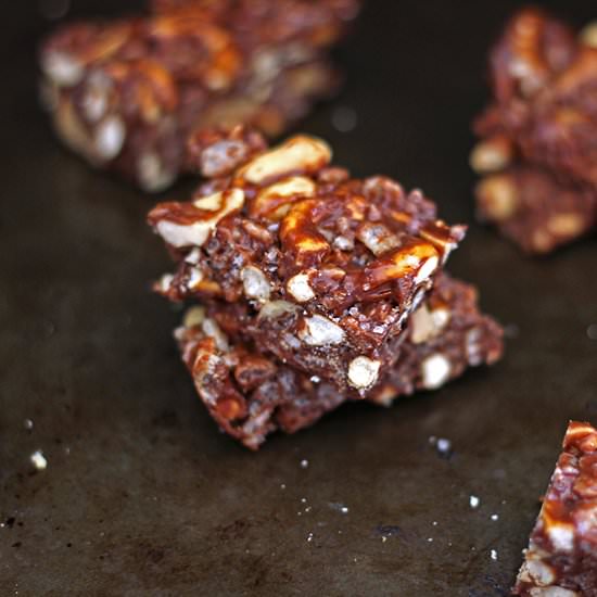 Fudgy Peanut Pretzel Bars