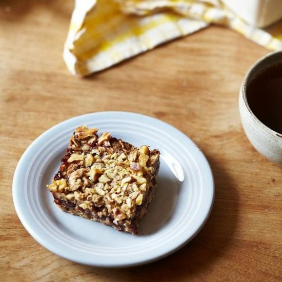 Coconut Walnut Oat Bars