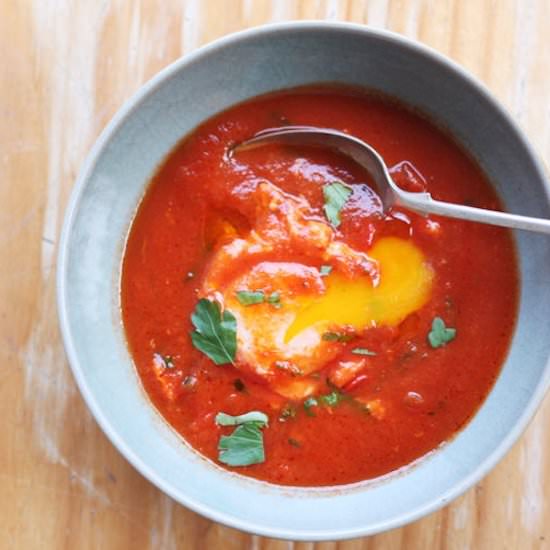 Eggs Poached in Tomato Sauce