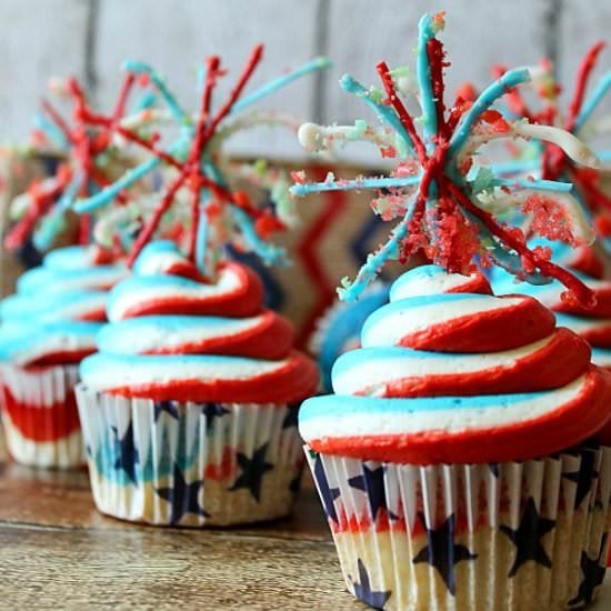 Firework Cupcakes