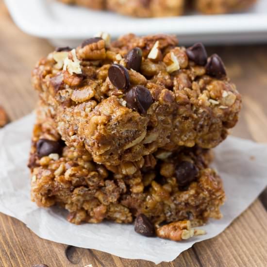 Honey Almond Butter Crispy Treats