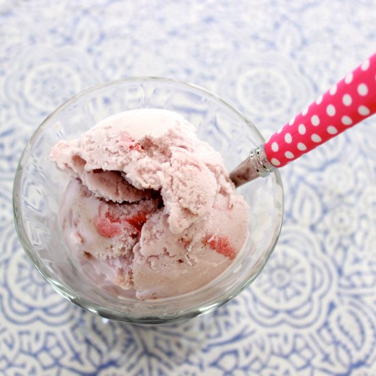 Strawberry Coconut Milk Ice Cream