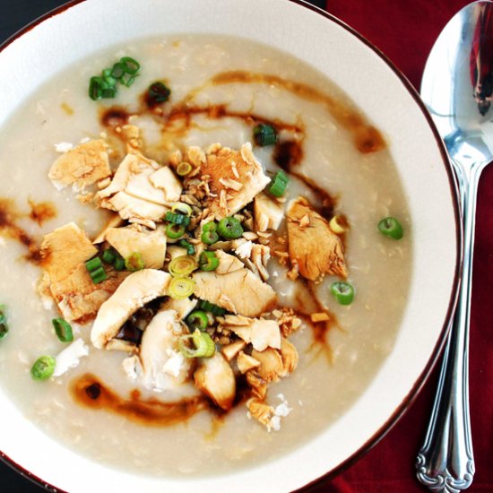 Brown Rice Chicken Congee