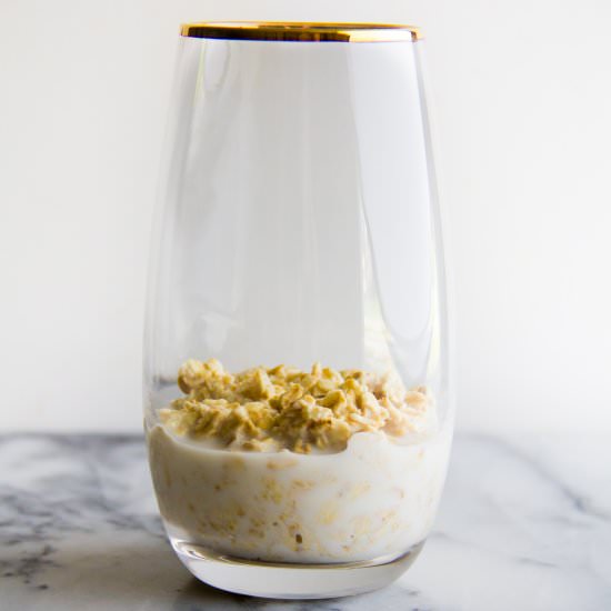 Milk Soaked Oats Layered Smoothie