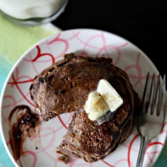 Double Chocolate Pancakes