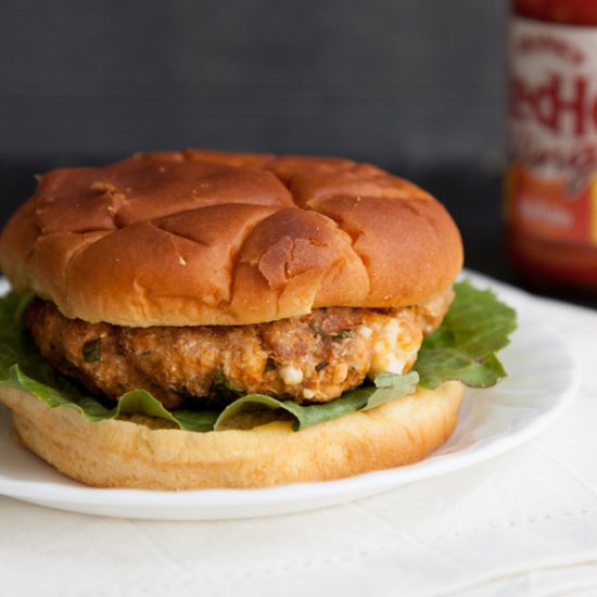 Blazin’ Buffalo Turkey Burgers