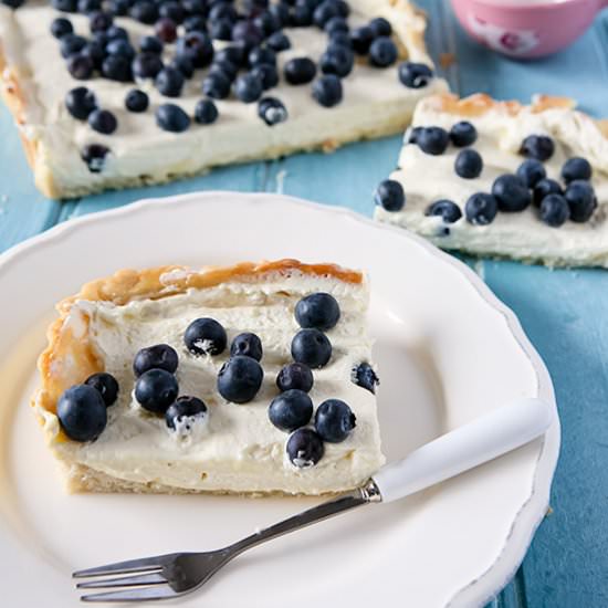 Blueberry & Lemon Curd Cream Tart