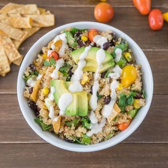 Spicy Quinoa Taco Bowl