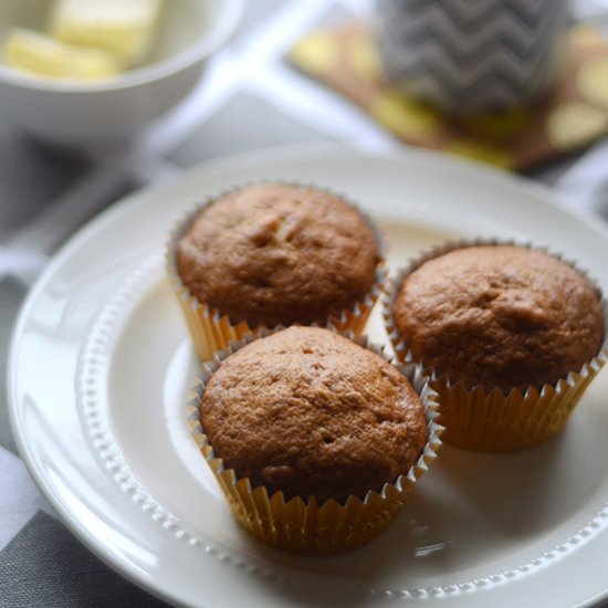 Brown Butter Banana Muffins