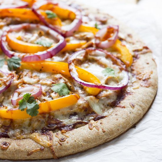 Cheesy BBQ Chicken Pizza