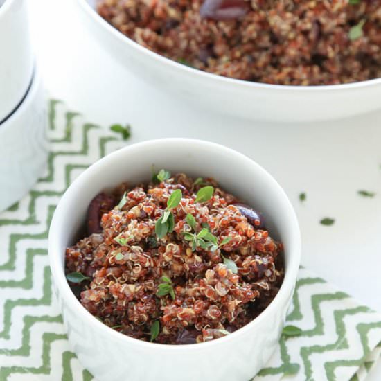 Roasted Eggplant and Quinoa Salad