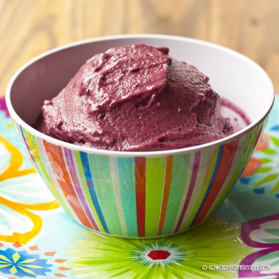 No Cook Triple Berry Ice Cream