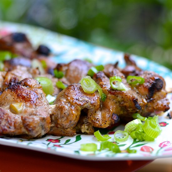 Chinese Five Spices Pork Skewers