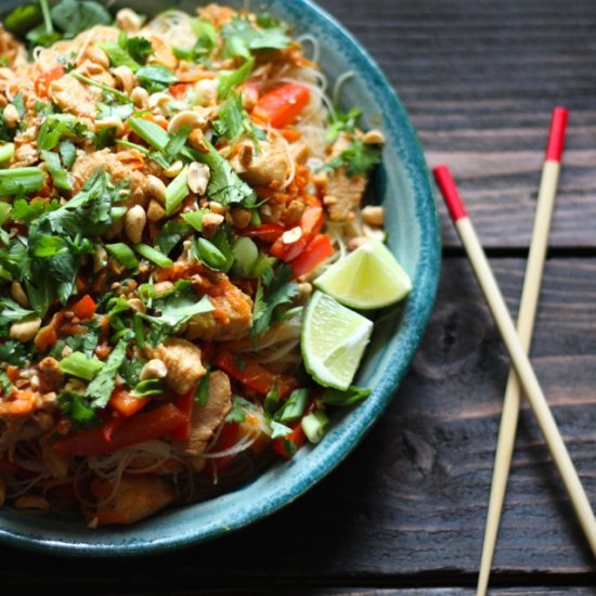 Ginger Peanut Hoisin Noodles