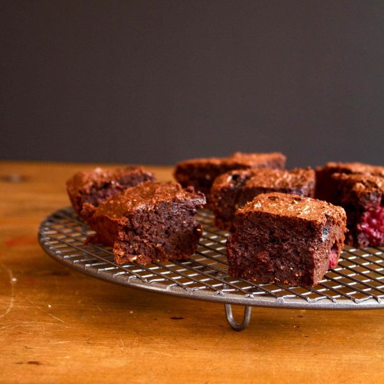 Avocado Berry Chocolate Brownies