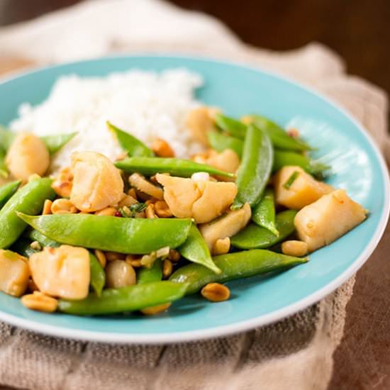 Easy Kung Pao Scallops