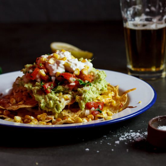 Nachos with Grilled Corn