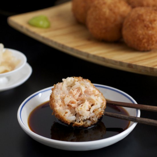 Japanese Crumbed Salmon Balls