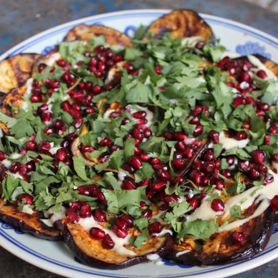 Barbecued Eggplant w/Tahini