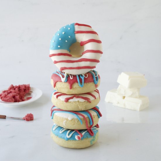 American Flag Donuts