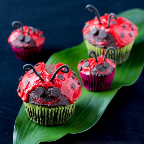 Quick & Easy Ladybug Cupcakes