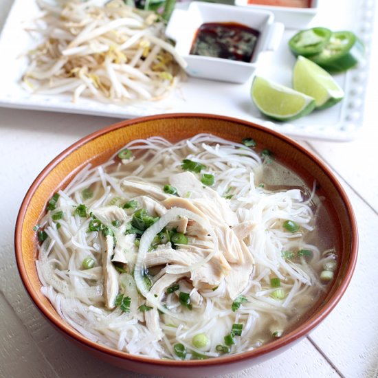 Traditional Vietnamese Chicken Pho