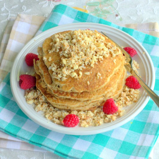 Toasted Coconut Cashew Pancakes